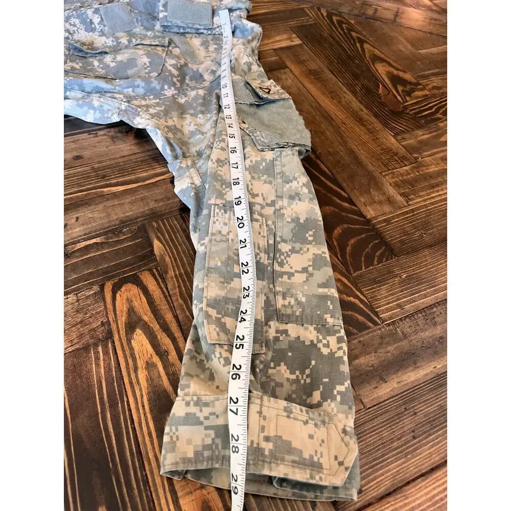 Military Combat Digital Camo Jacket Men Medium Short Costume Full Zip Hiking